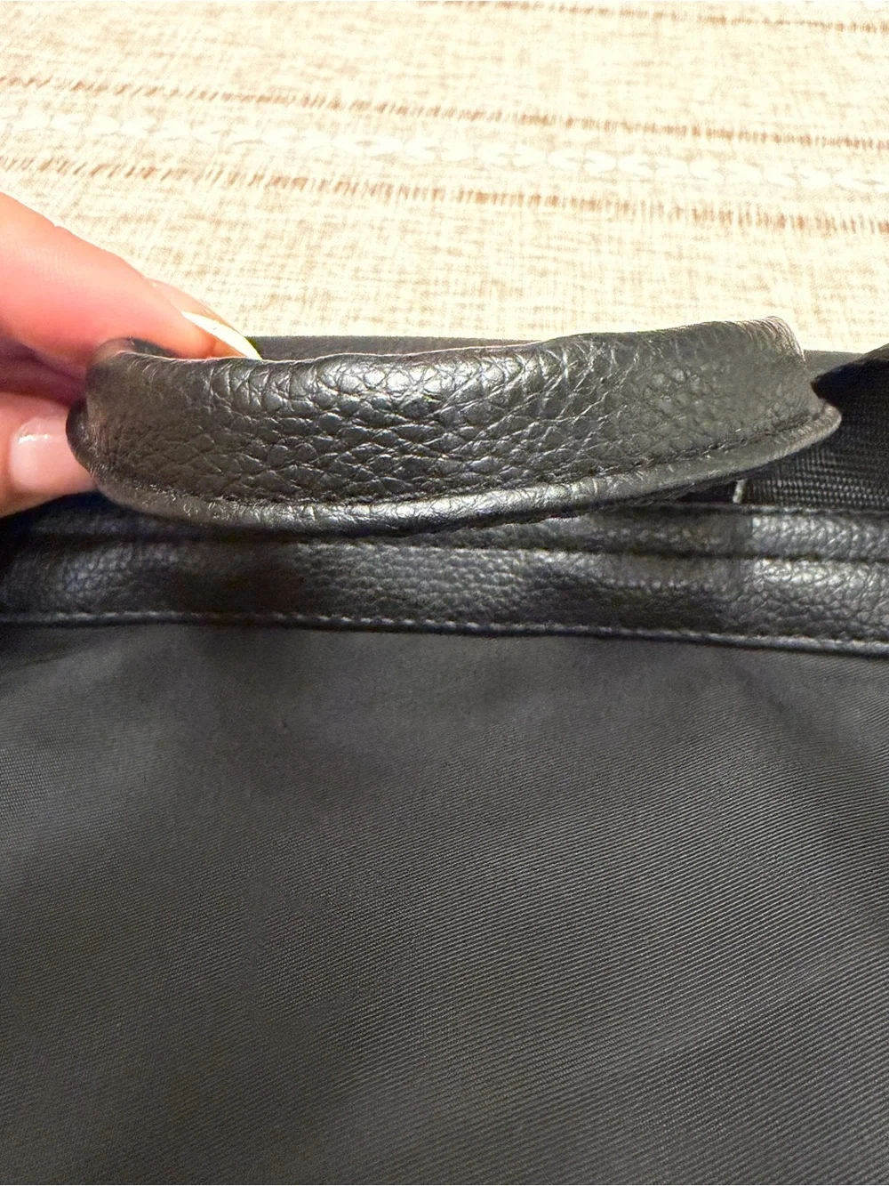 Botkier New York Black Backpack NWOT Nylon Faux Leather Flap Bag